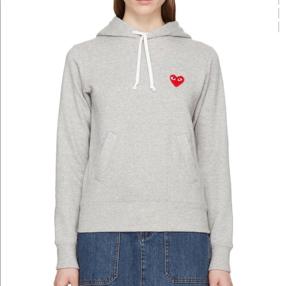 CDG Play Sweat Pullover Hoodie - Picture 1 of 7